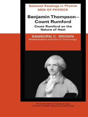 cover image of Men of Physics - Benjamin Thompson